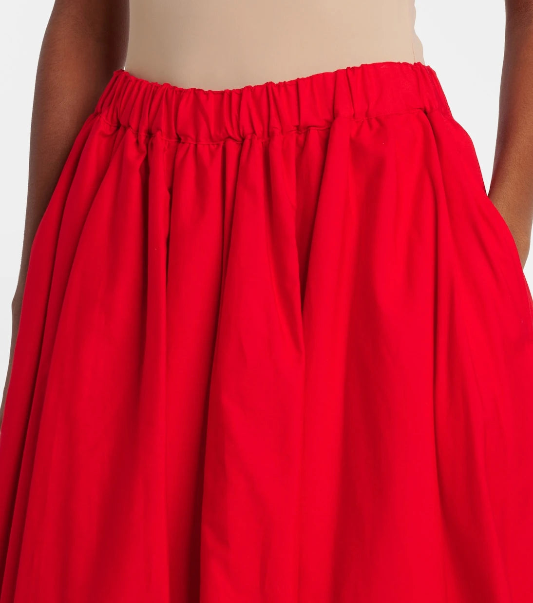 Noir Kei Ninomiya - Gathered cotton midi skirt
