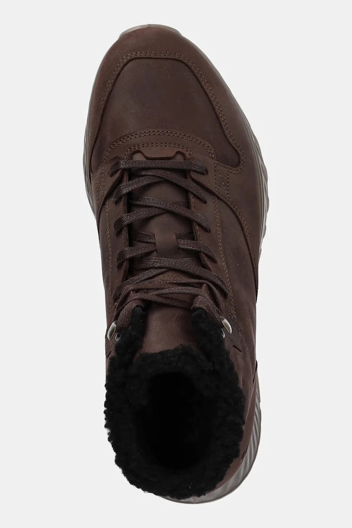 Обувки от набук Ecco Exostride Mid Warm