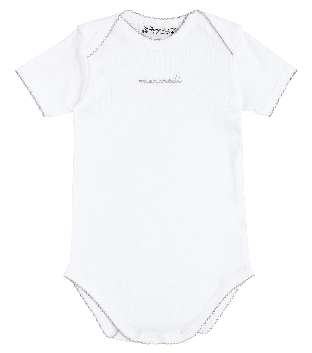 Bonpoint - Baby set of 7 printed cotton jersey bodysuits