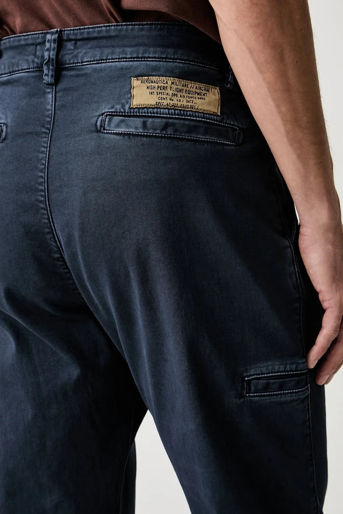 Aeronautica Militare erkek pamuk elastan chino pantolon