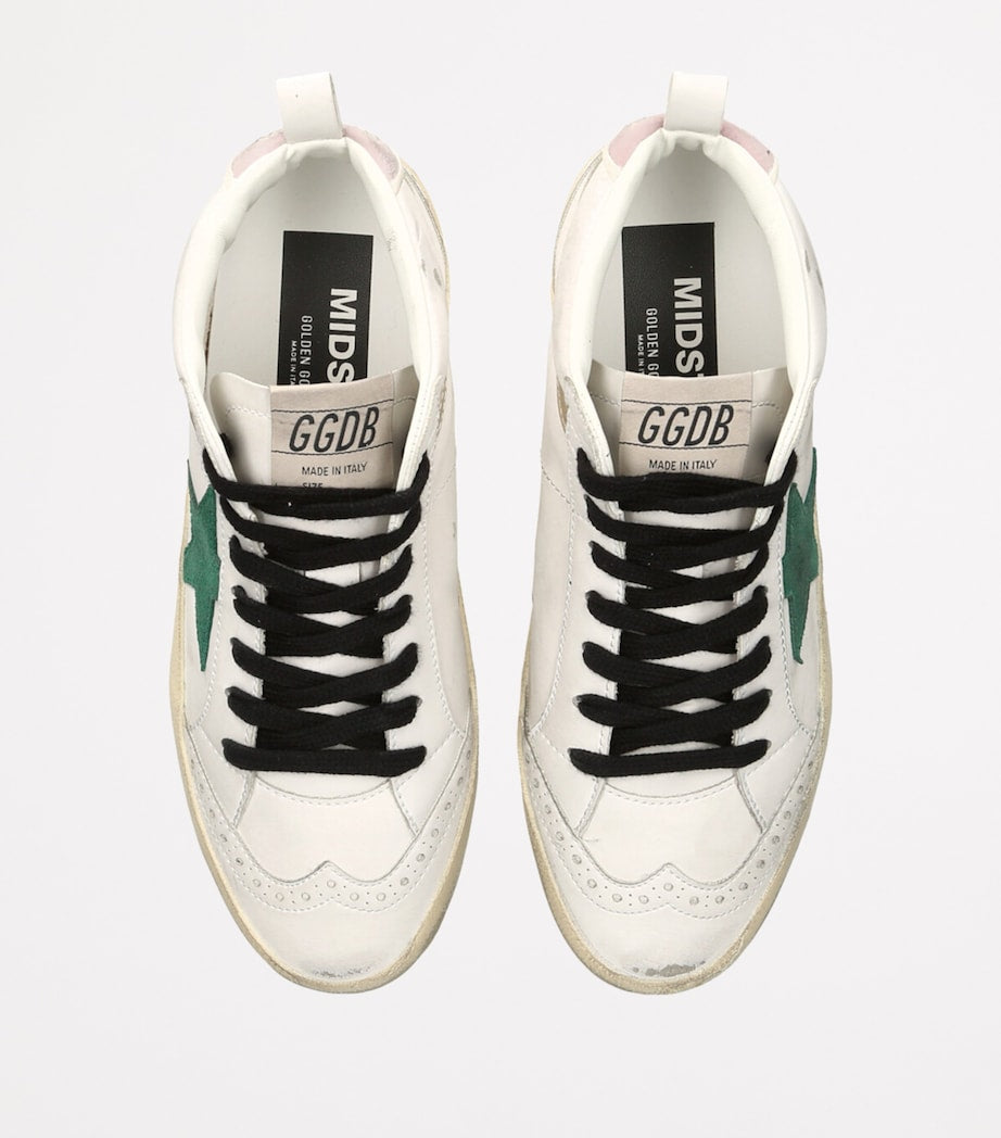 Golden Goose White Mid Star Bio High-Top Sneakers