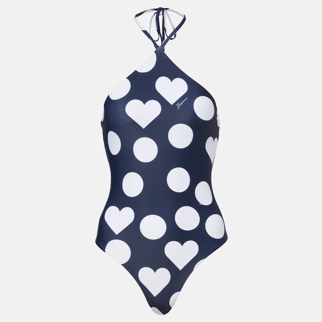 Jacquemus - Bastide printed halterneck swimsuit