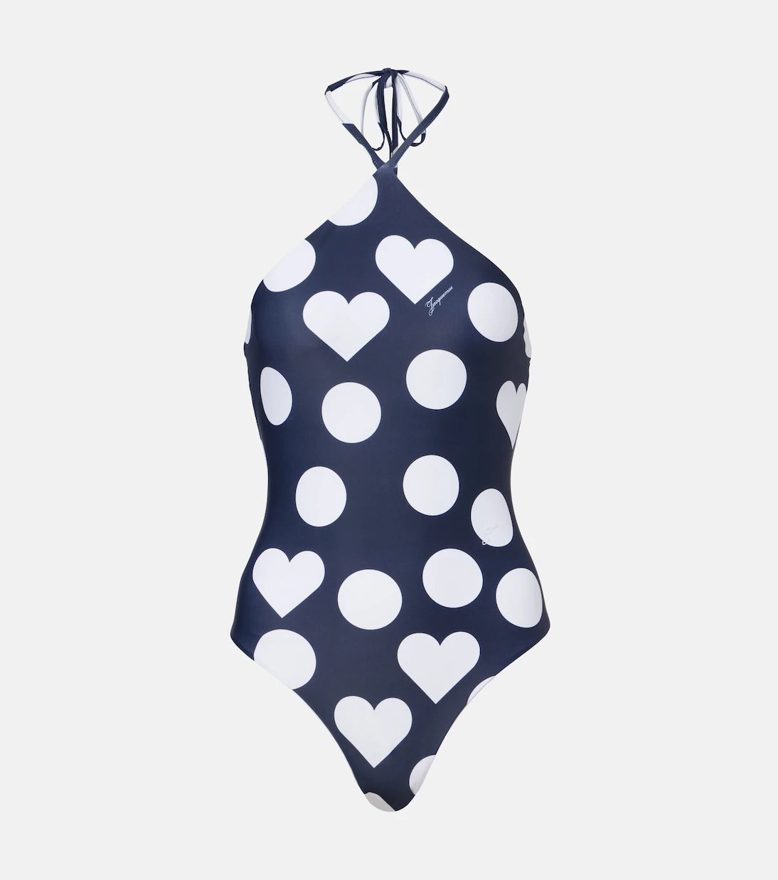Jacquemus - Bastide printed halterneck swimsuit