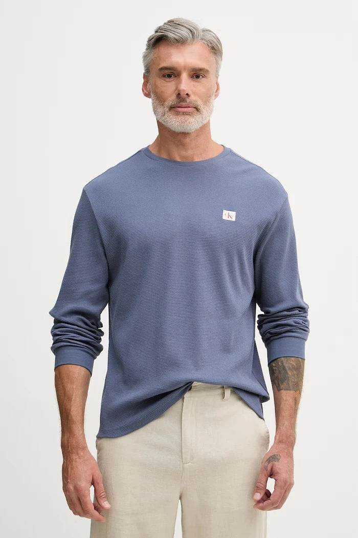 Calvin Klein Jeans Uzun Kollu Erkek Pamuklu Bluz