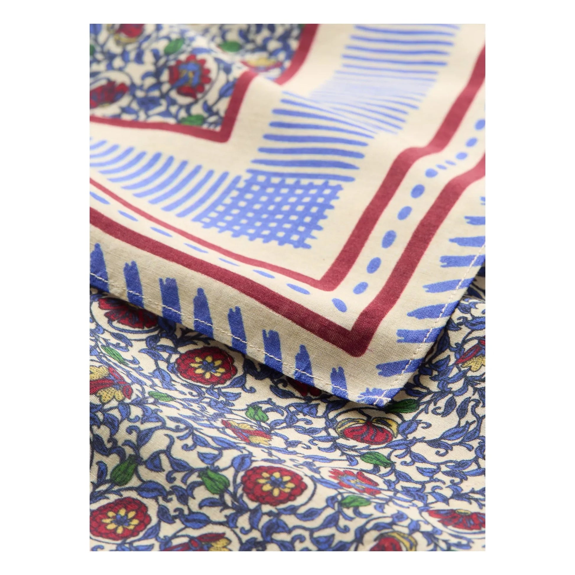 Becksöndergaard - Asfloria Cotton and Silk Scarf | Blue