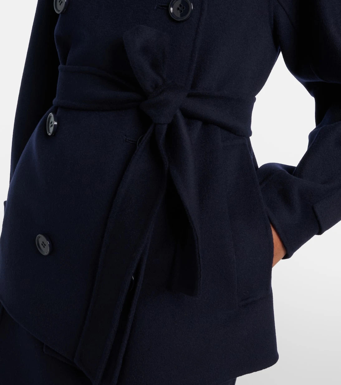 'S Max Mara - Louise belted double-breasted virgin wool jacket