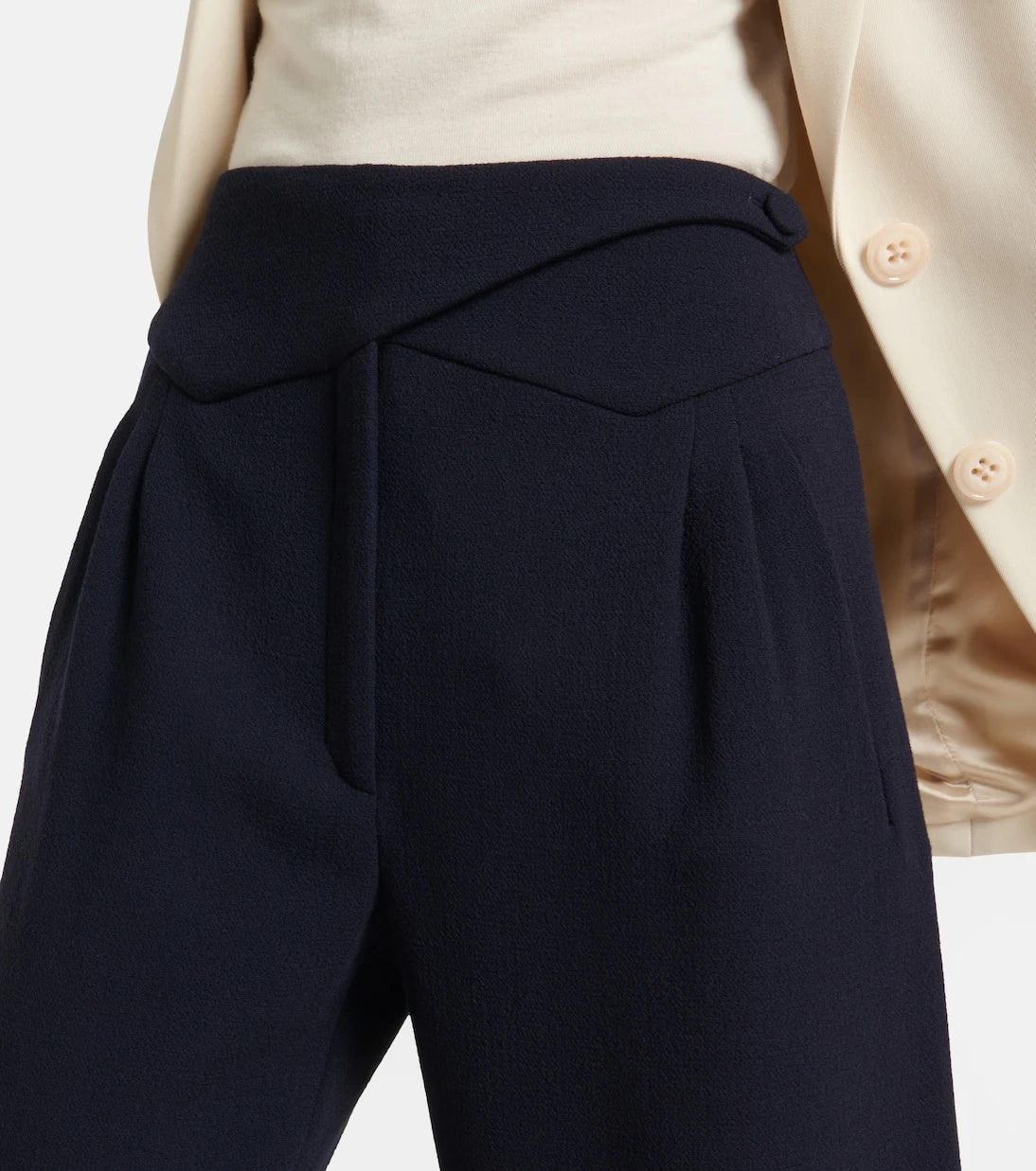 Blazé Milano - Basque high-rise virgin wool pants