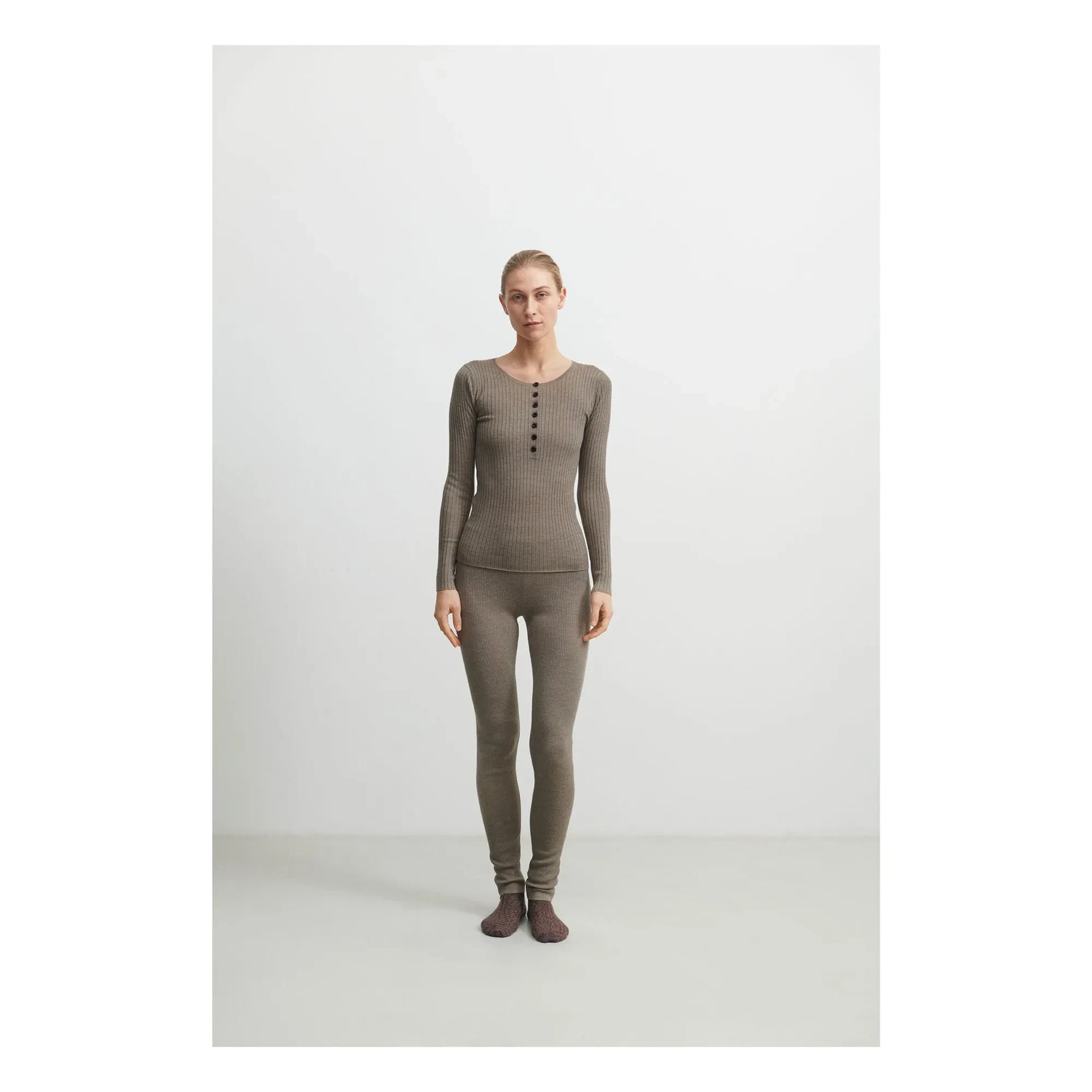 FUB - Buttoned Merino Wool Sweater - Women's Collection | Hazel