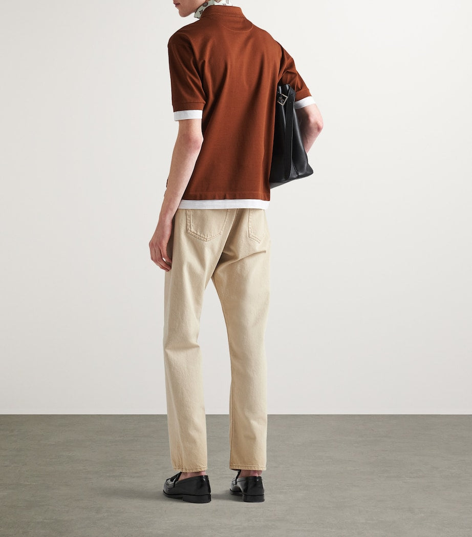 Prada Cotton Layered Polo Shirt