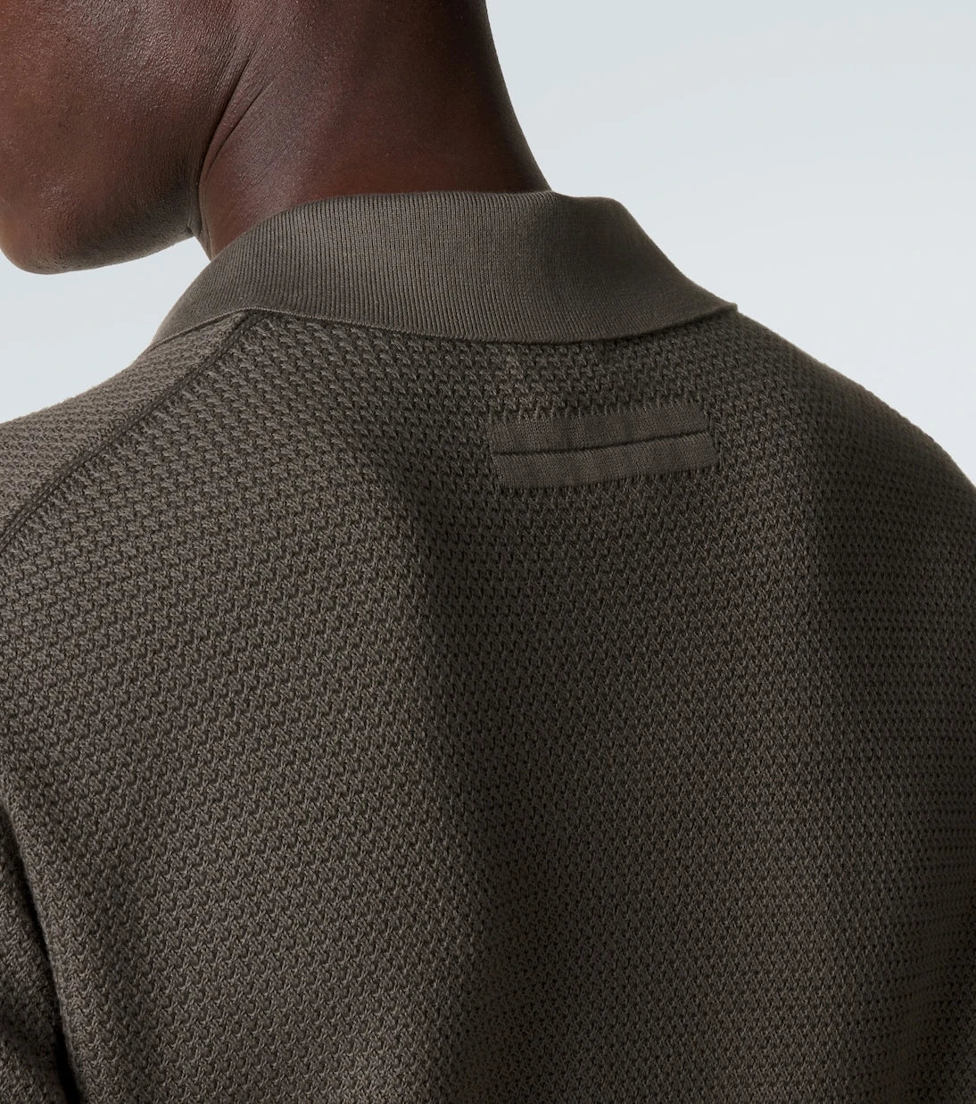 Zegna - Knitted cotton polo shirt