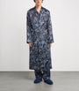 Silk Paisley Print Night Robe