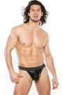 Men's Wet Look Thong Panty