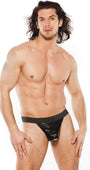 Men's Ripped Wet Look Thong