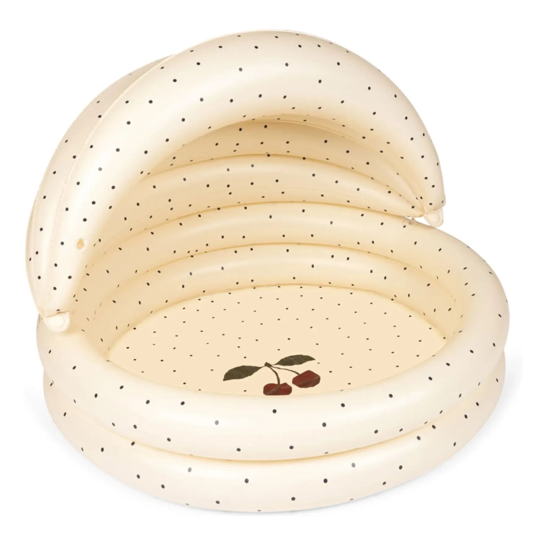 Konges Sløjd - Inflatable pool with canopy Navy Dots | Beige