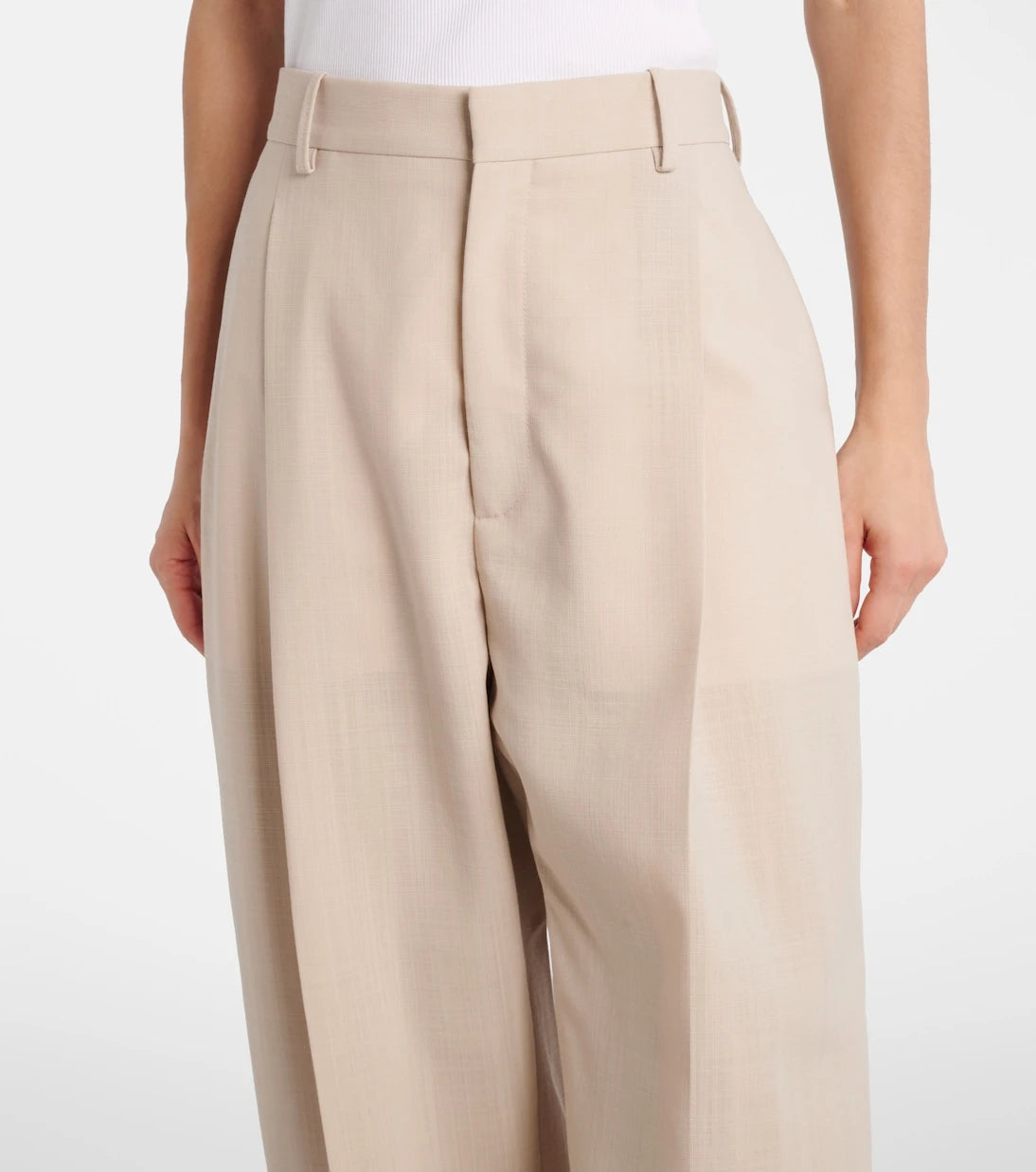Wardrobe.NYC - Mid-rise wool straight pants