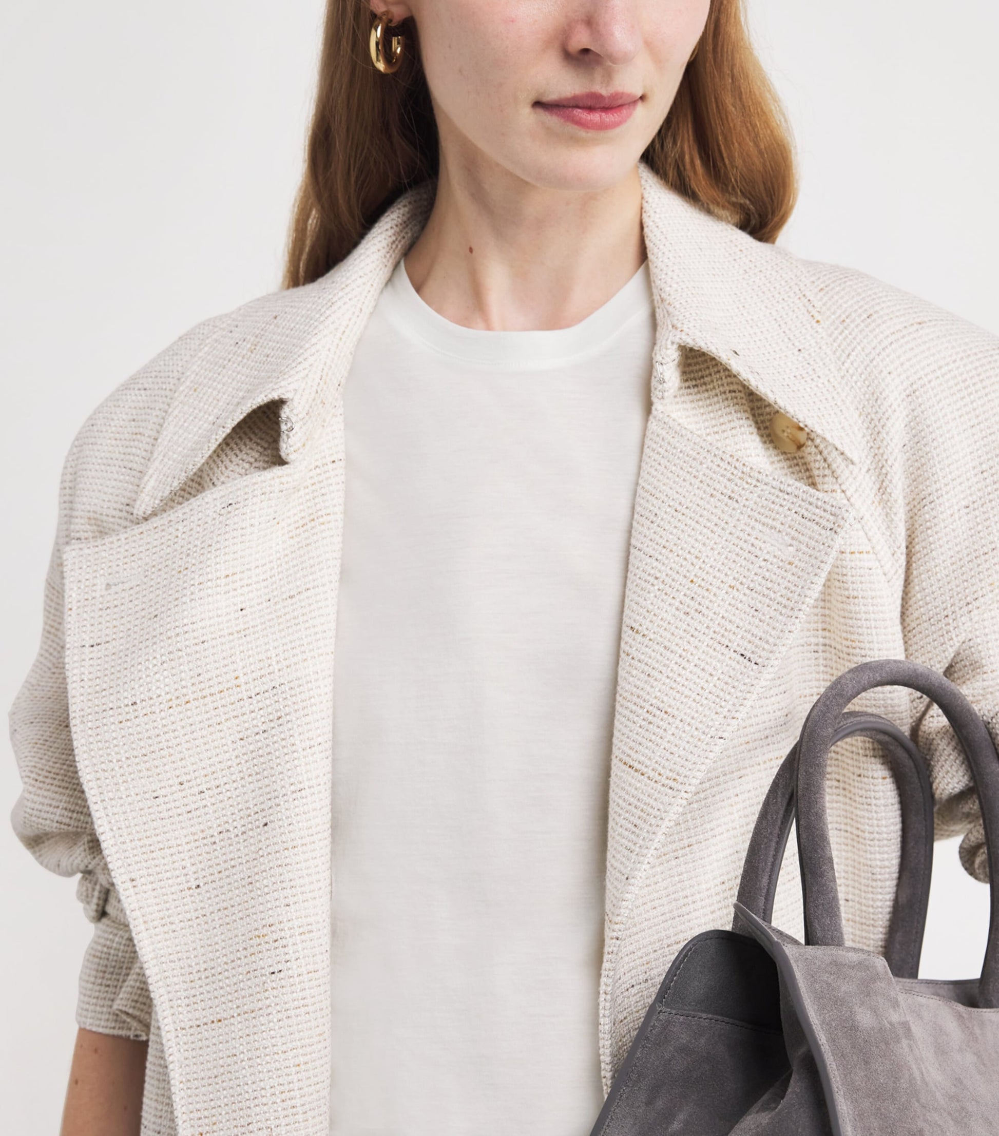 Vince White Pima Cotton Essential T-Shirt