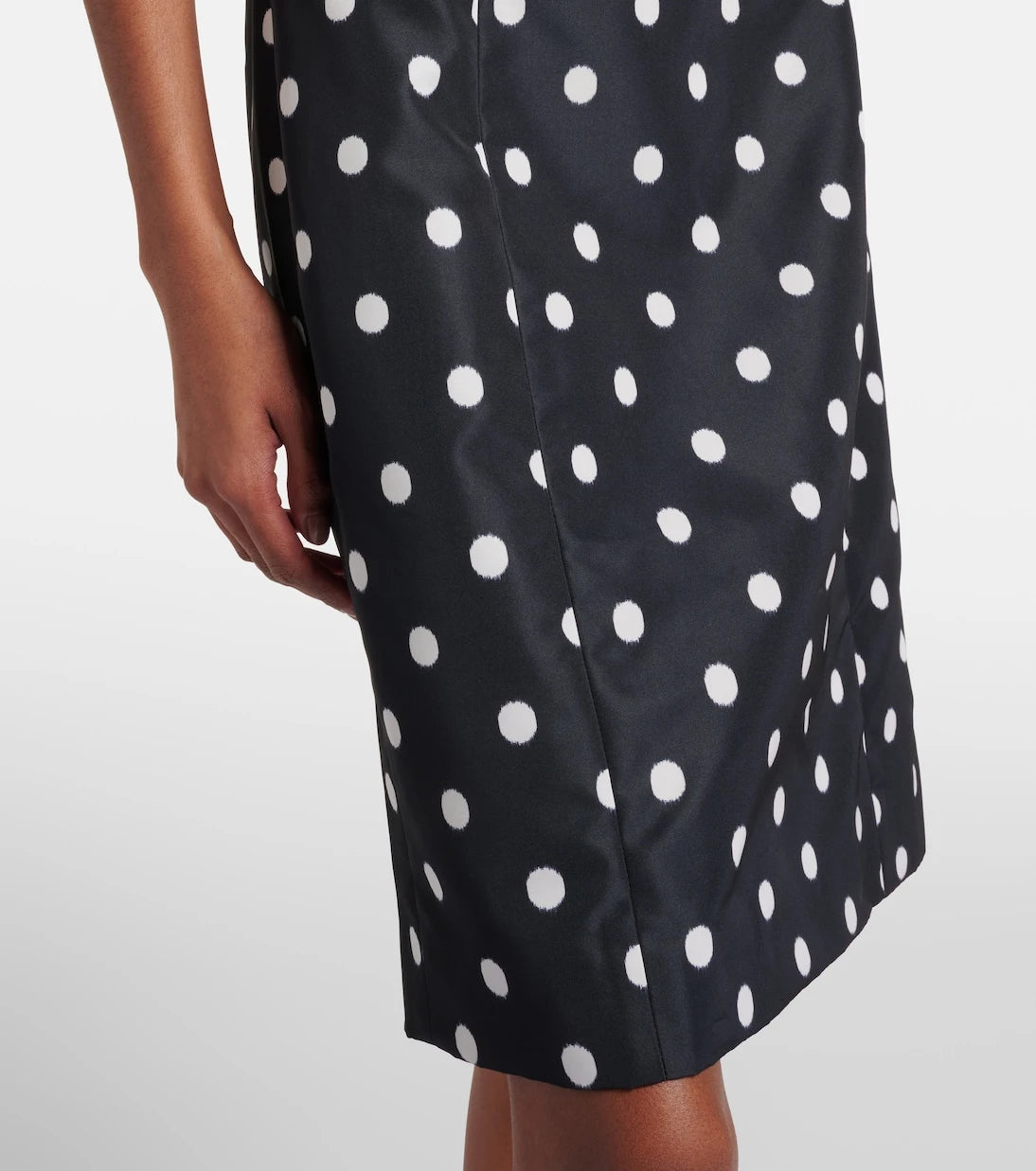 Patou - Polka-dot faille minidress