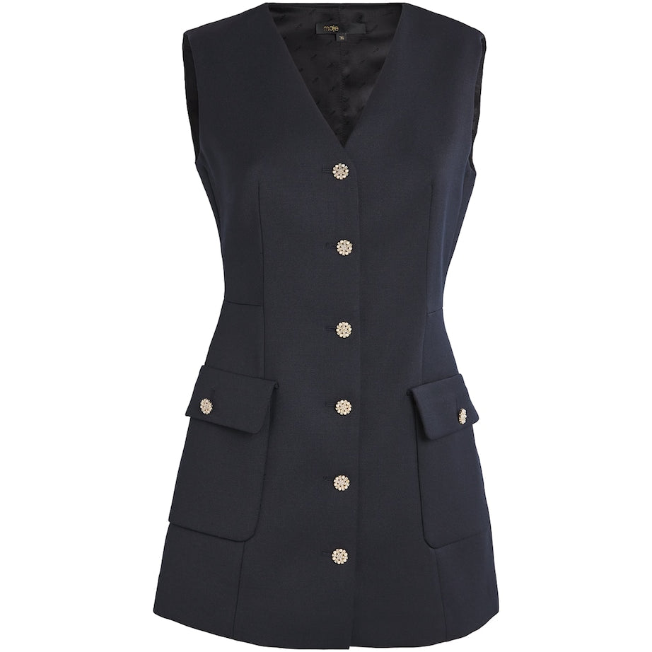 Blue Tailored Jumpsuit