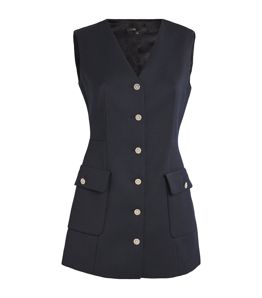 Blue Tailored Jumpsuit