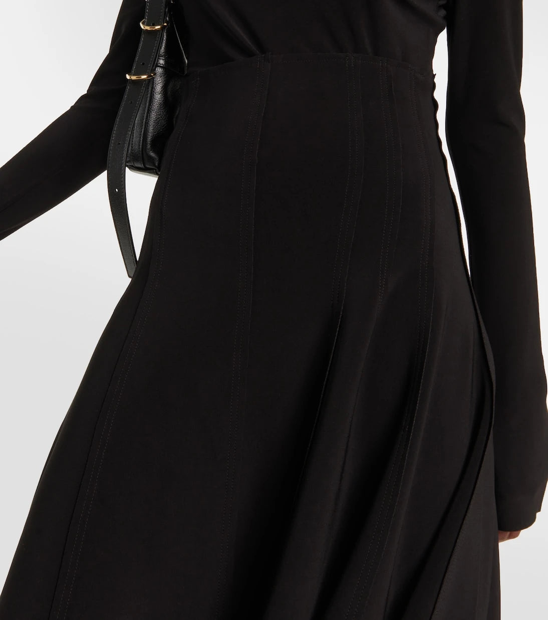 Norma Kamali - Grace high-rise jersey midi skirt