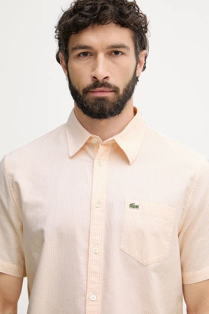 Lacoste Риза тип Оксфорд мъжка от памук