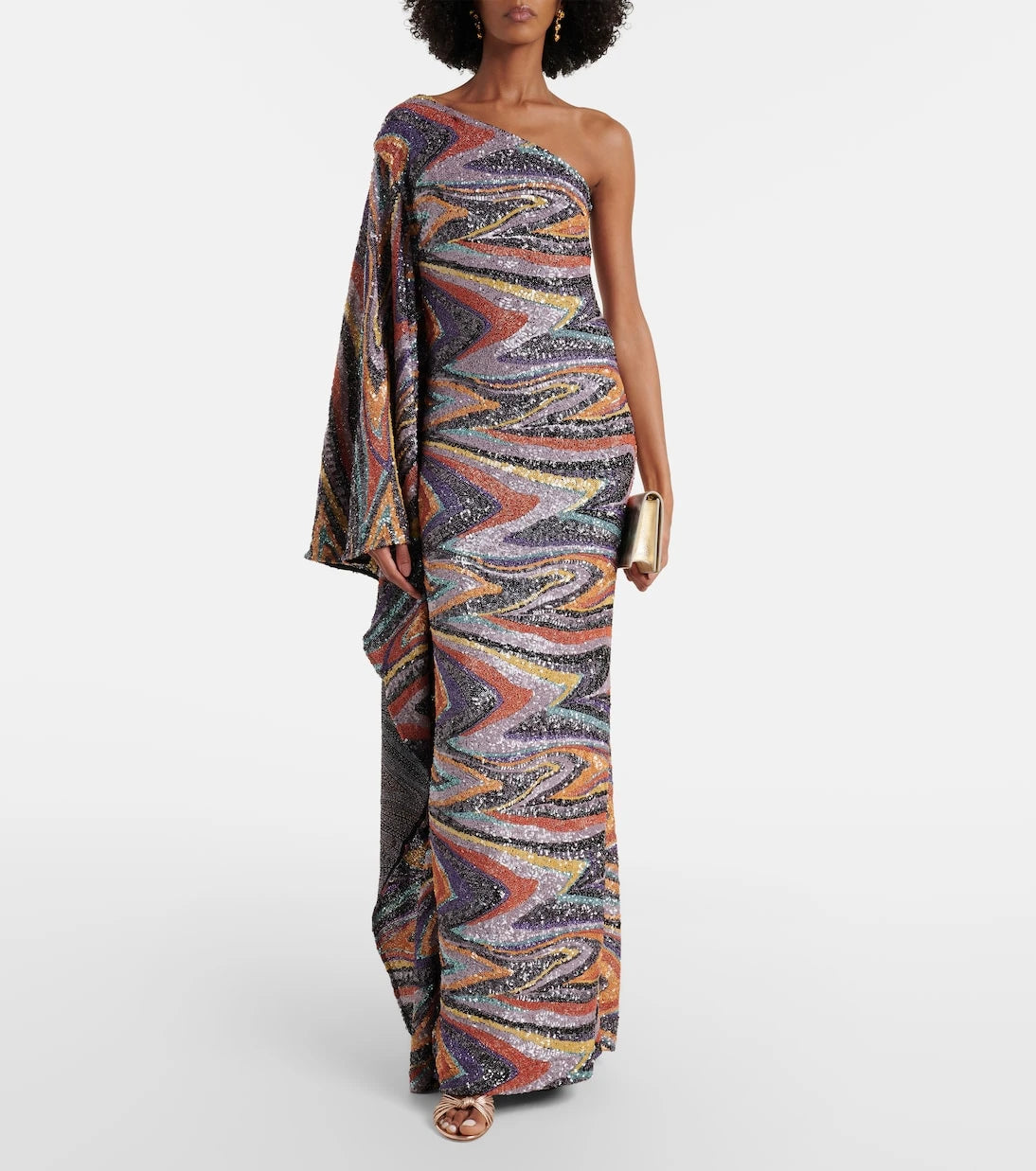 Taller Marmo - Jasmine sequined draped gown