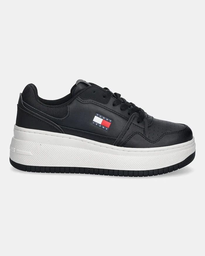 Tommy Jeans TJW RETRO BASKET FLATFORM Deri Spor Ayakkabı