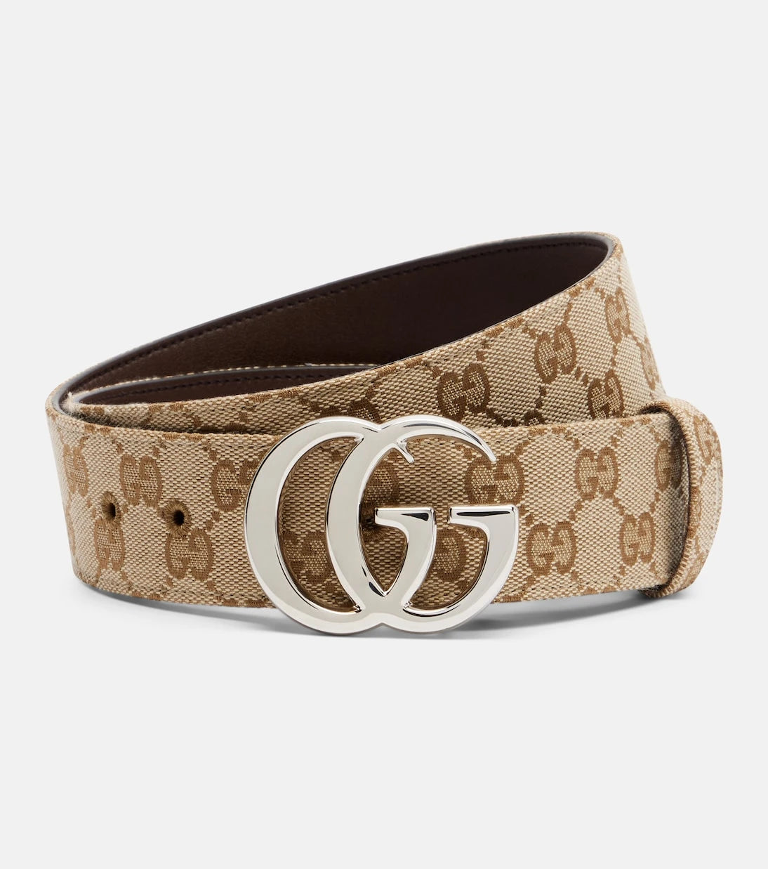 Gucci - Flat Marmont GG Canvas belt