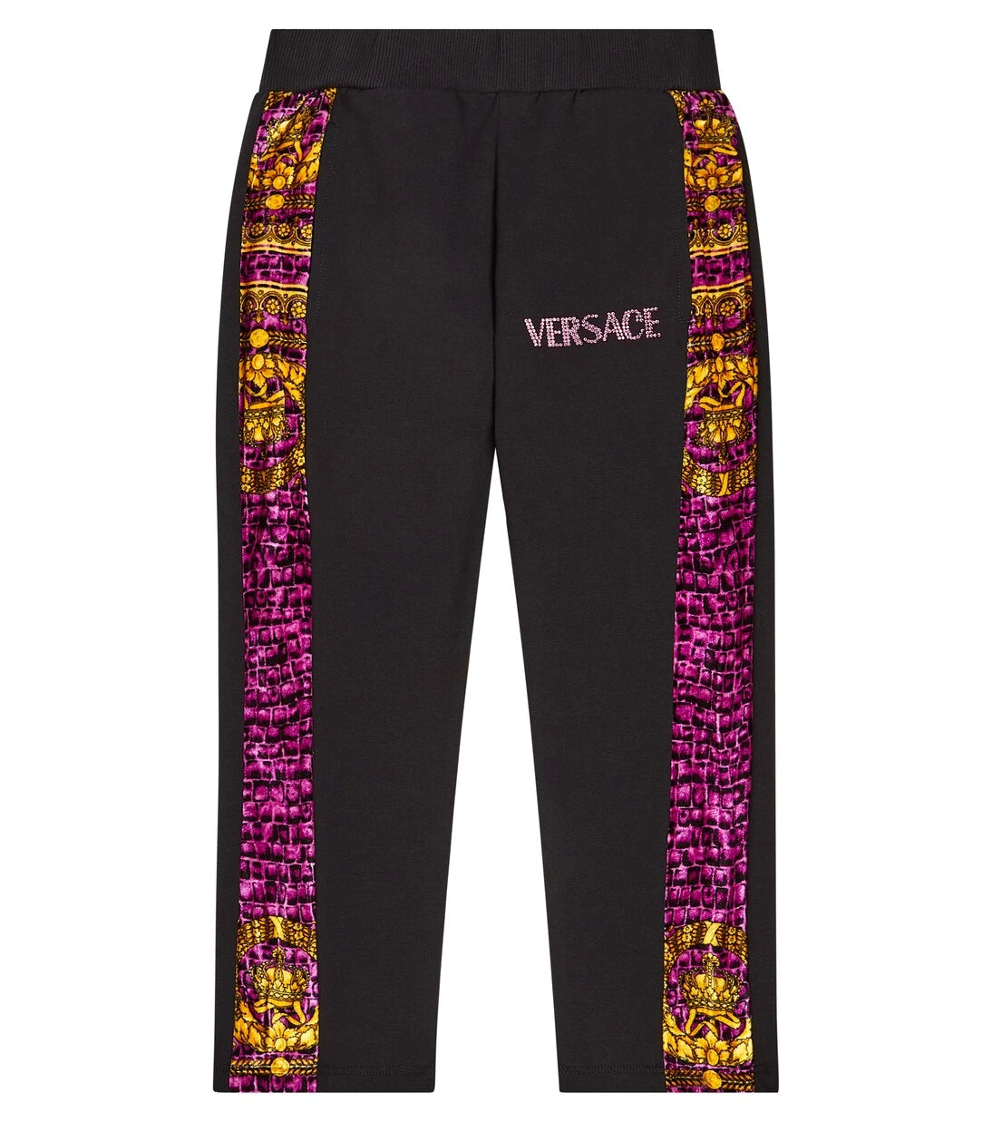 Versace Kids - بنطلون رياضي من مزيج قطن الباروكوديل
