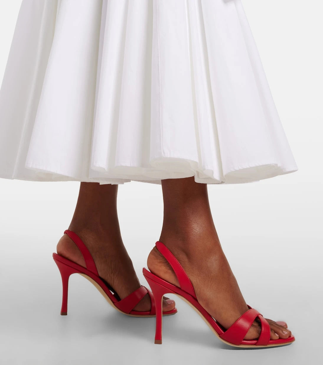 Manolo Blahnik - Callasli leather slingback sandals