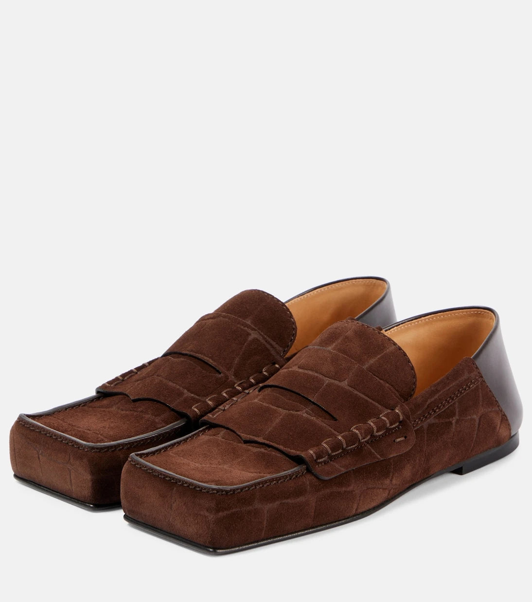 Jacquemus - Carré leather penny loafers