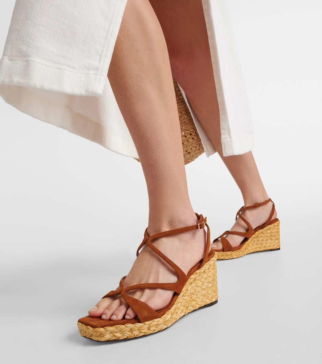 Jimmy Choo - Ayla suede espadrille wedges