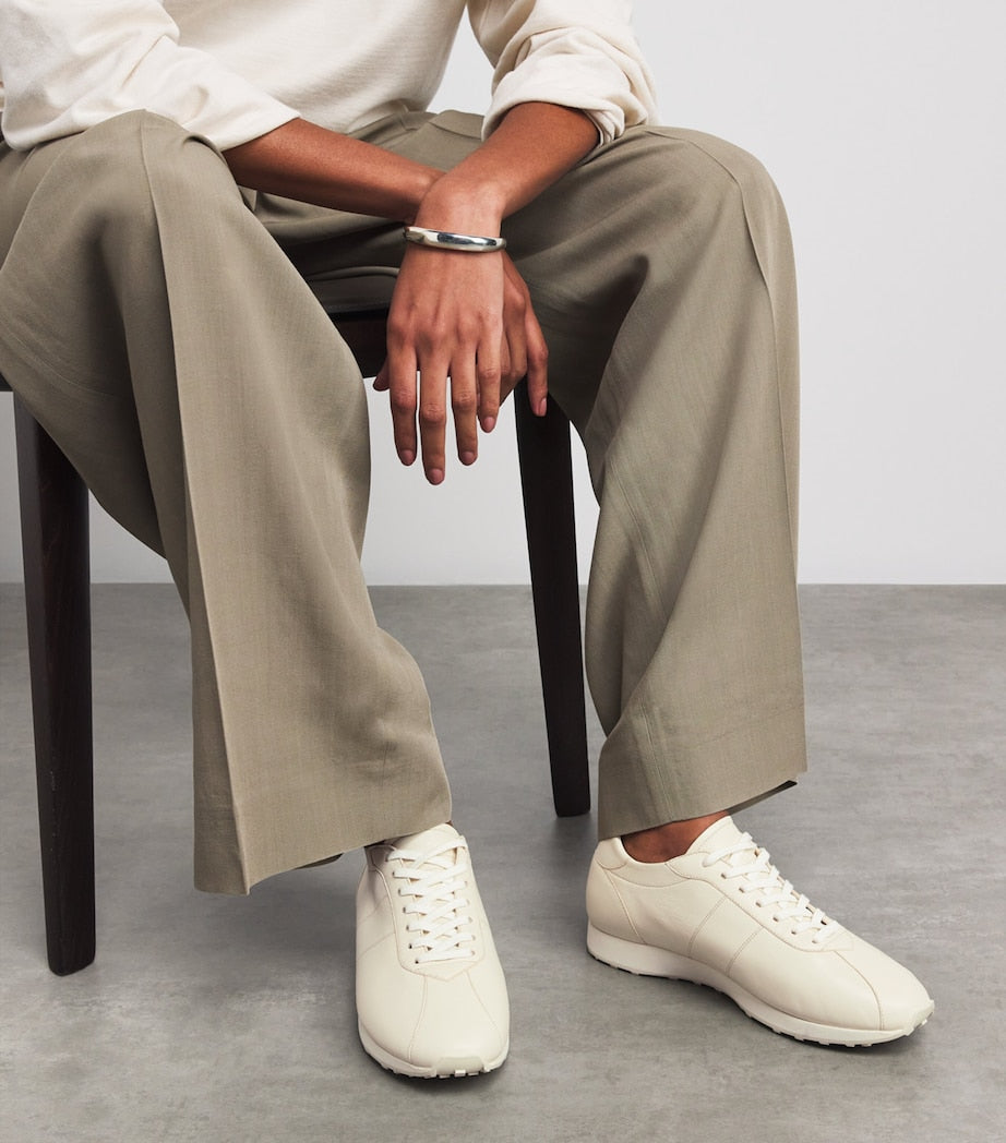 Mica Leather Slip-On Sneakers CREAM