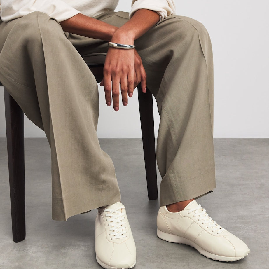 Mica Leather Slip-On Sneakers CREAM