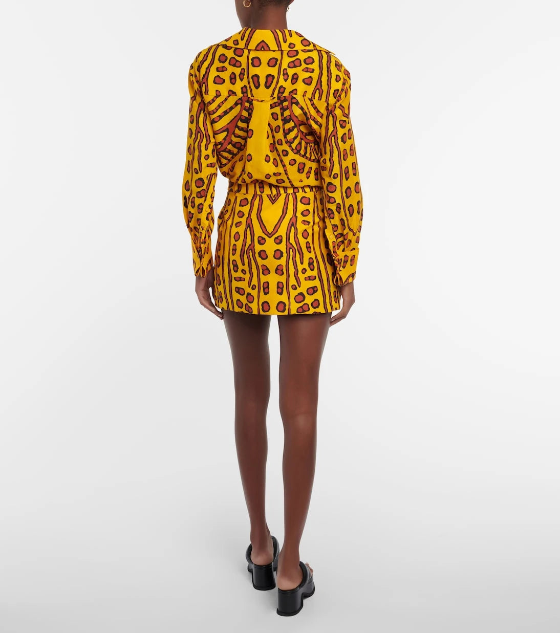 Altuzarra - Zola printed linen-blend miniskirt
