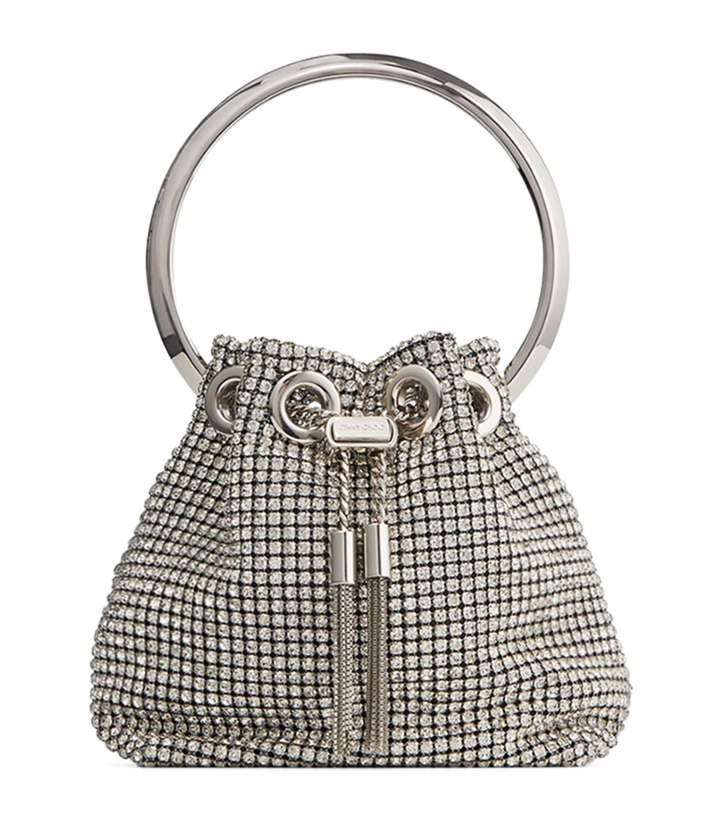 Silver Micro Bon Bon Top-Handle Bag
