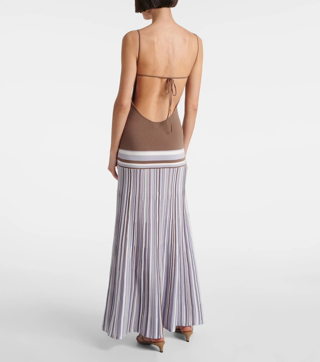 Faithfull - Citara striped cotton-blend maxi dress