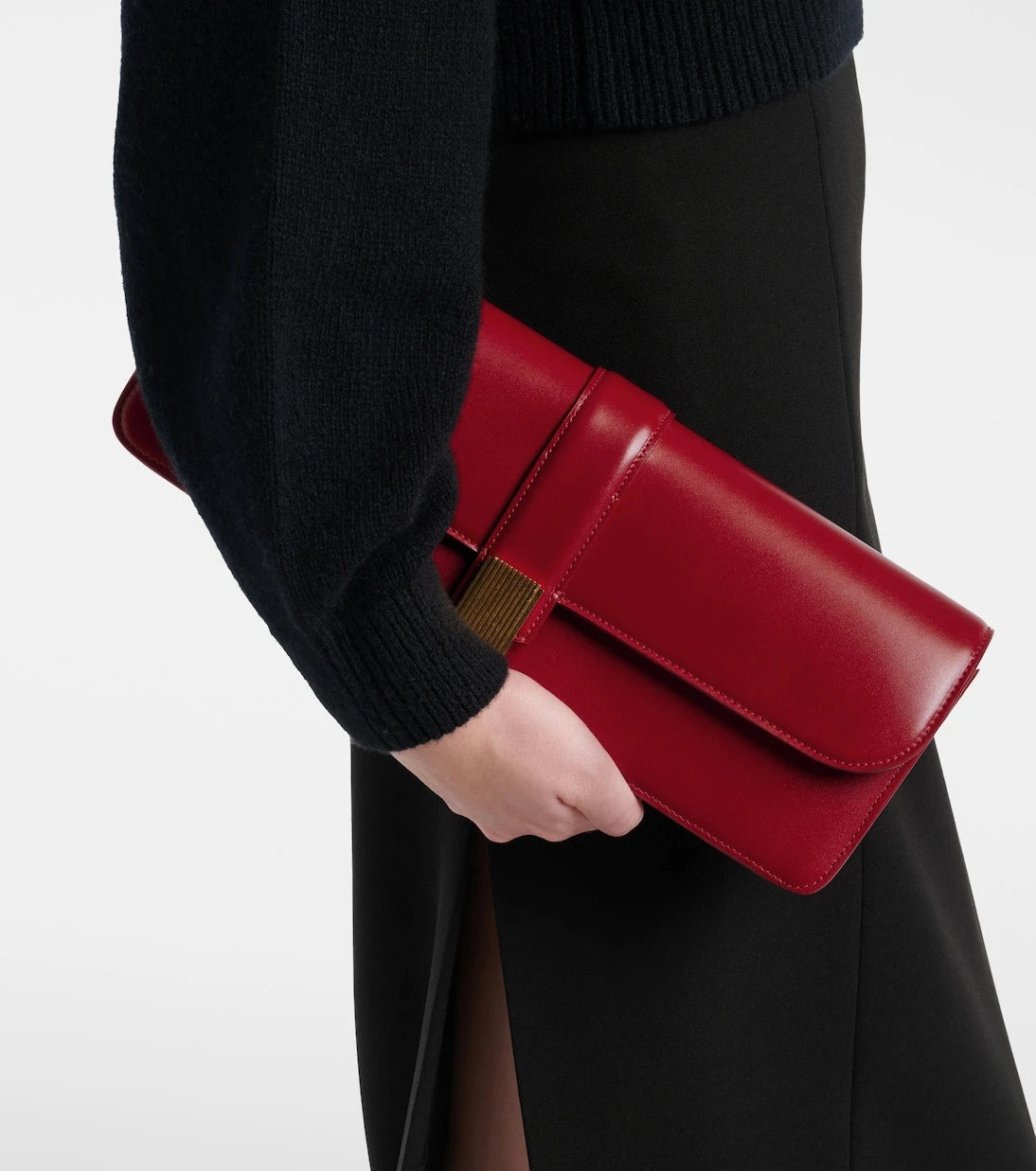 Khaite - Blake leather clutch