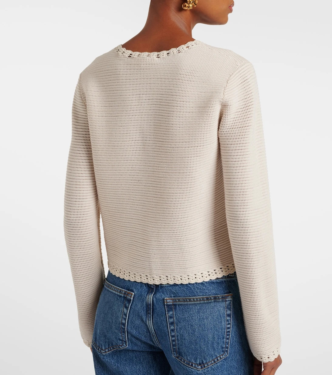 Frame - Crochet-trimmed wool-blend jacket