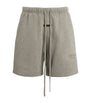 Cotton-Blend Soccer Shorts CONCRETE HEATHER