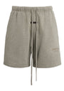 Cotton-Blend Soccer Shorts CONCRETE HEATHER