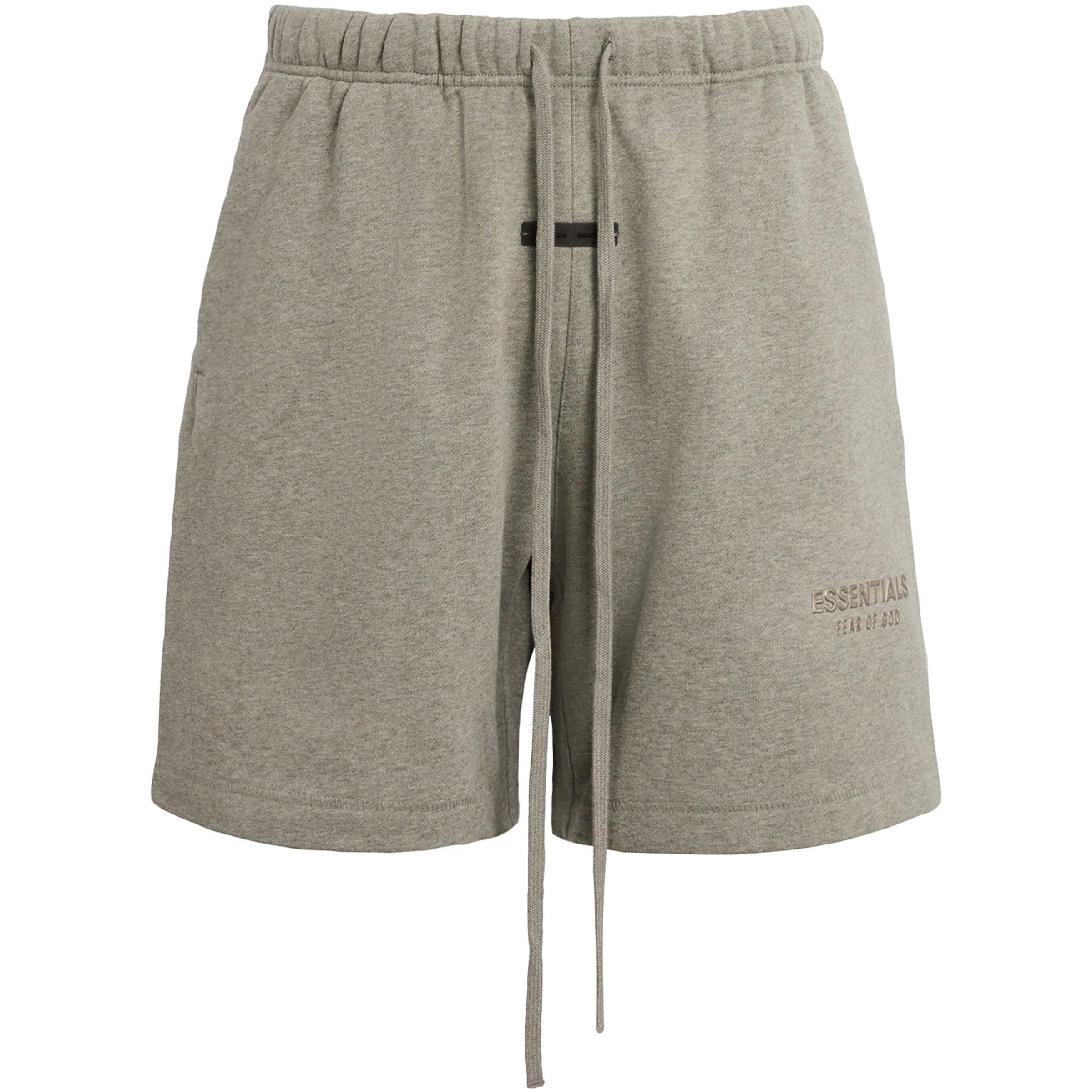 Cotton-Blend Soccer Shorts CONCRETE HEATHER