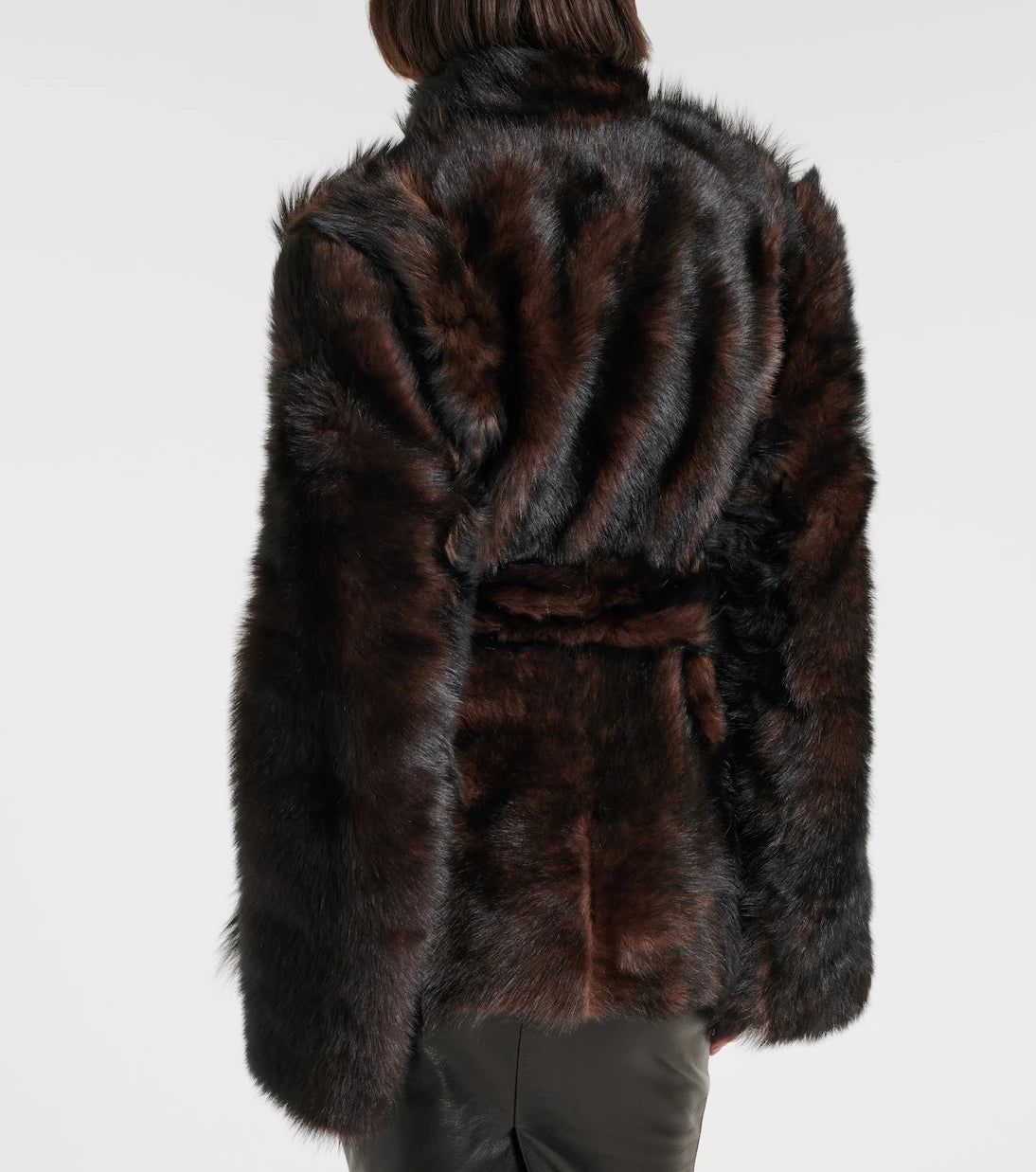 Nour Hammour - Elsa shearling wrap coat