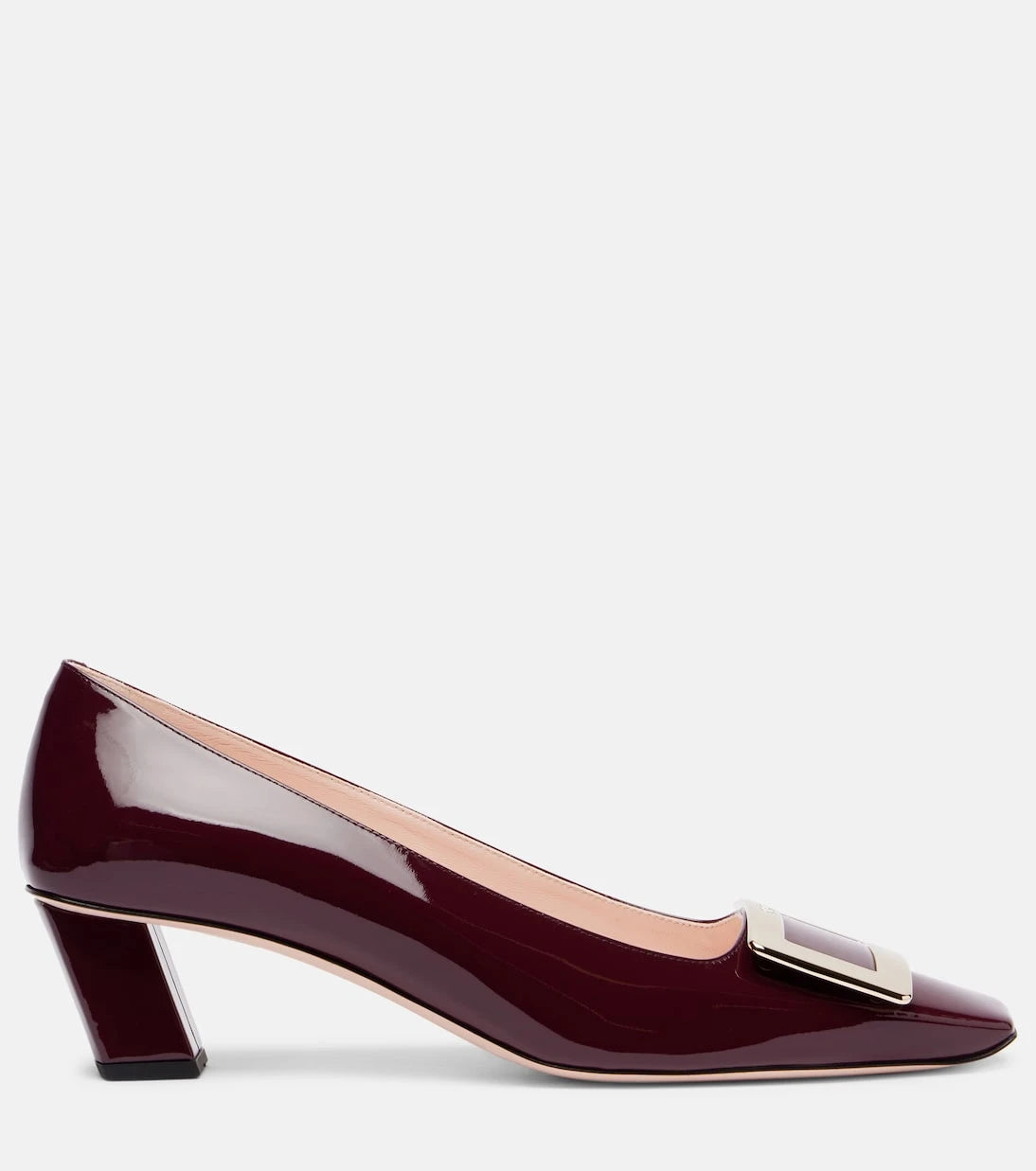 Roger Vivier - حذاء بيل فيفييه 45 بكعب من الجلد اللامع