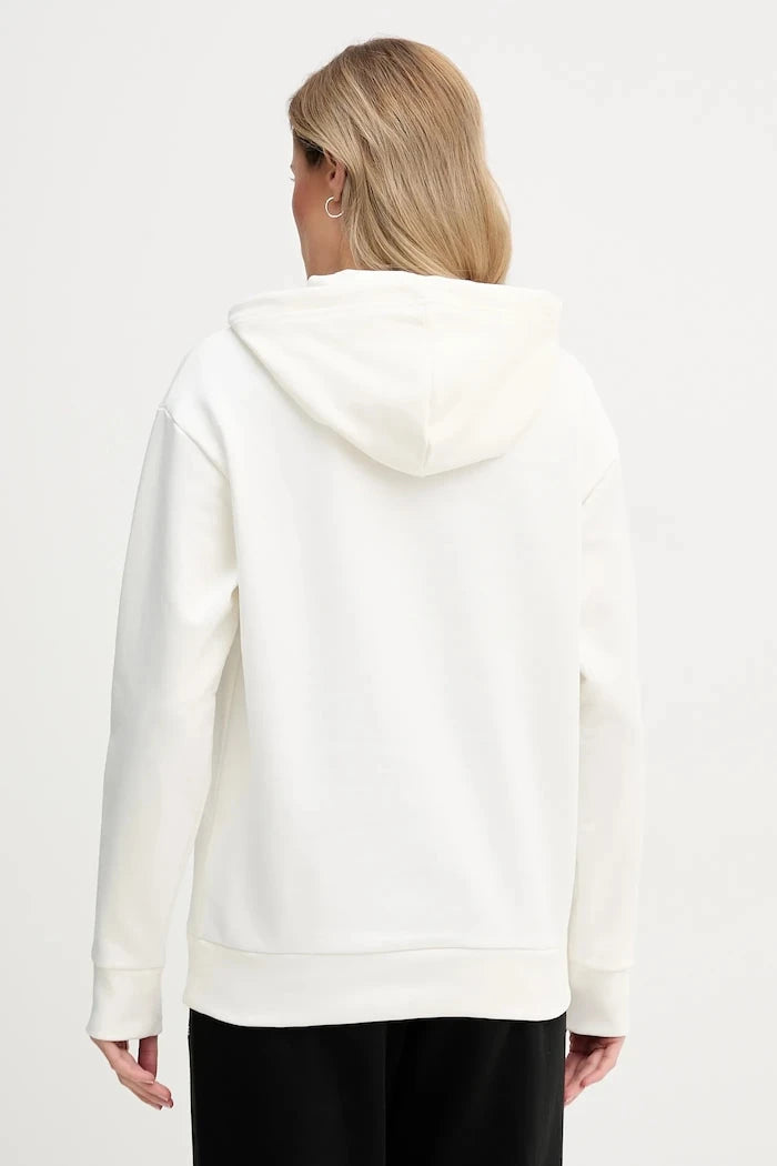 Lacoste kapüşonlu kadın pamuklu sweatshirt