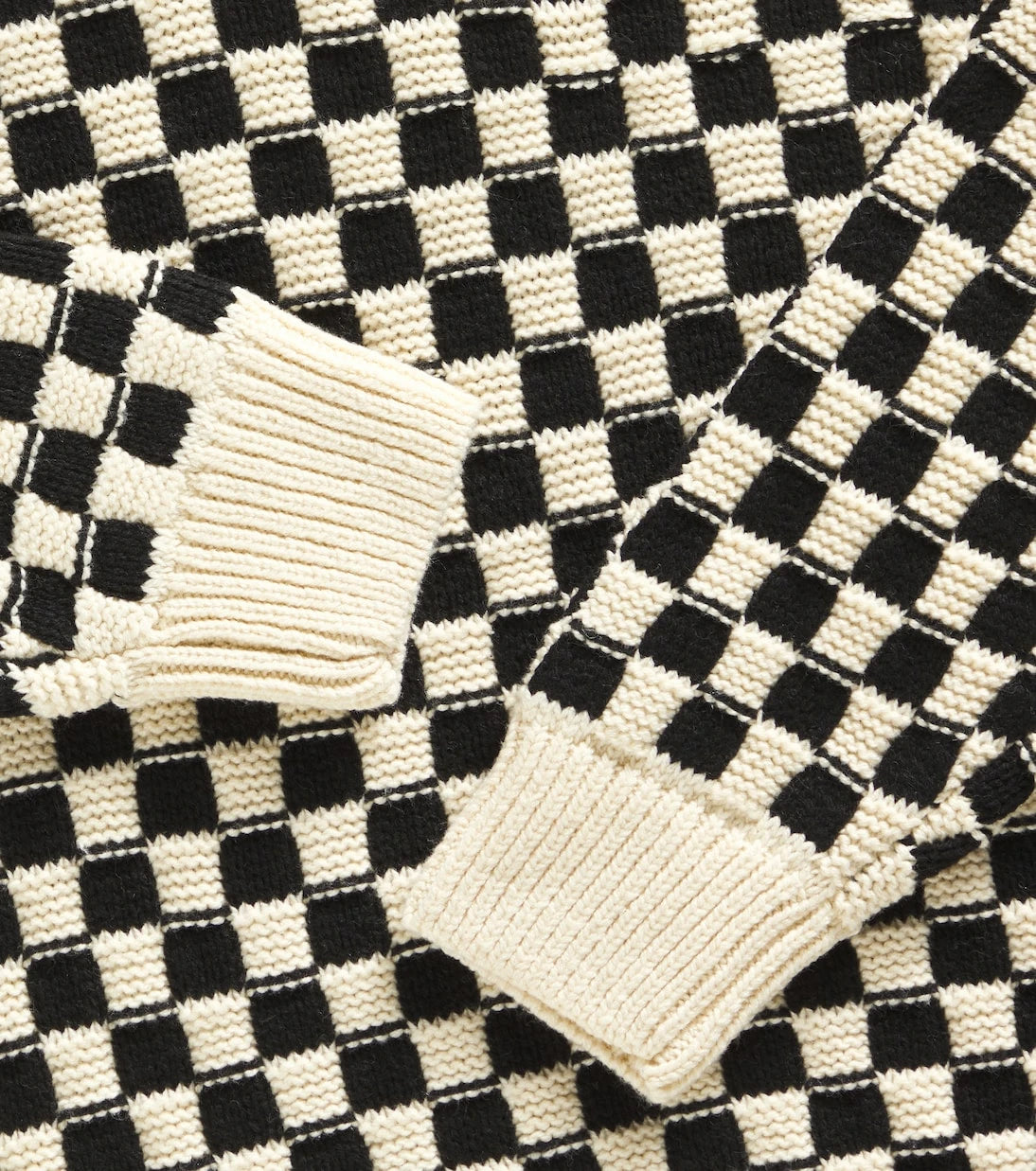 Rylee + Cru - Checked cotton-blend sweater