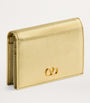 Valentino Garavani Gold Leather VLogo Signature Bifold Wallet