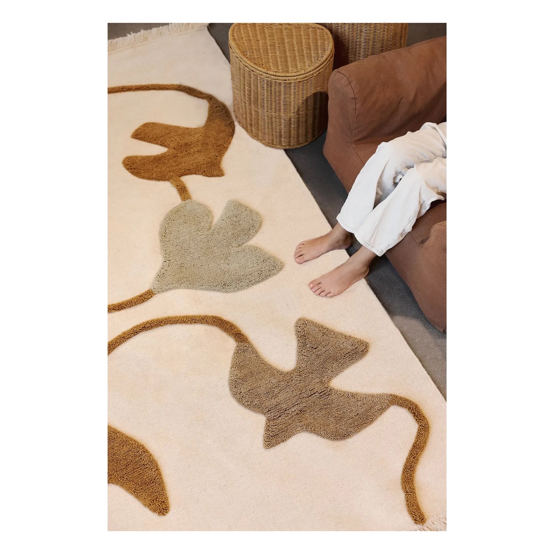 Ferm Living Kids - Swif Bird carpet | Beige