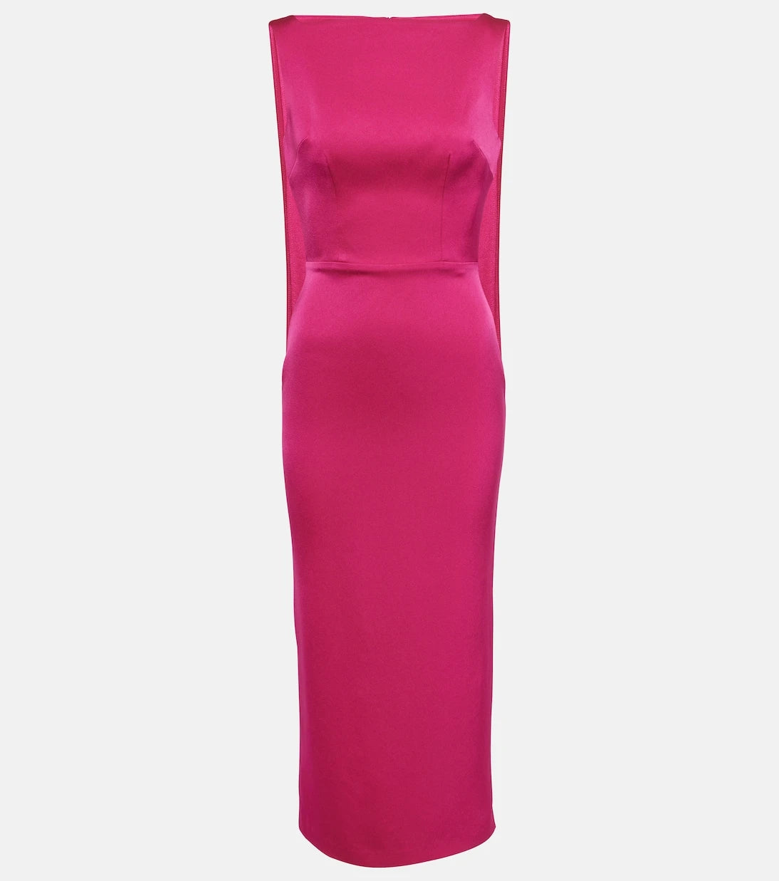 Alex Perry - Draped satin crêpe midi dress