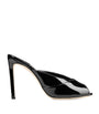 Jimmy Choo Black Brigitte 100 Patent Leather Mules